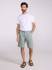 Mountain Warehouse Green Lakeside Cotton Cargo Shorts - Image 3 of 10