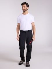 Mountain Warehouse Black Forest Trekking Mens Water Resistant Zip Off Trousers - Image 4 of 5