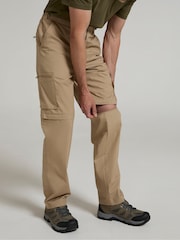 Mountain Warehouse Brown Trek Mens Quick Drying Zip Off Trousers - Image 2 of 4