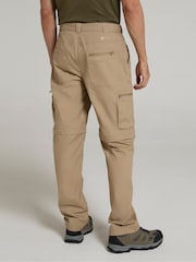 Mountain Warehouse Brown Trek Mens Quick Drying Zip Off Trousers - Image 3 of 4