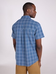 Mountain Warehouse Navy Blue Cotton Holiday Short Sleeve Shirt - Image 2 of 9