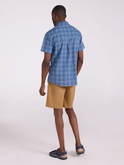 Mountain Warehouse Navy Blue Cotton Holiday Short Sleeve Shirt - Image 4 of 9
