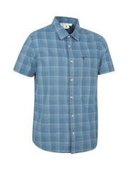 Mountain Warehouse Navy Blue Cotton Holiday Short Sleeve Shirt - Image 6 of 9