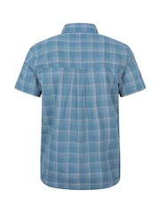 Mountain Warehouse Navy Blue Cotton Holiday Short Sleeve Shirt - Image 7 of 9