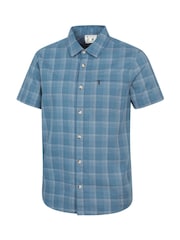 Mountain Warehouse Navy Blue Cotton Holiday Short Sleeve Shirt - Image 8 of 9
