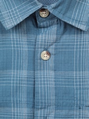 Mountain Warehouse Navy Blue Cotton Holiday Short Sleeve Shirt - Image 9 of 9