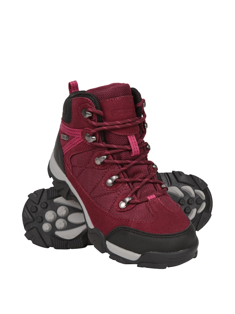 Mountain Warehouse Red Trail Kids Waterproof Walking Boots - Image 1 of 6