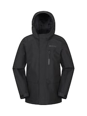 Mountain Warehouse Black Noah Kids Waterproof Jacket - Image 1 of 5