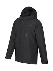 Mountain Warehouse Black Noah Kids Waterproof Jacket - Image 2 of 5