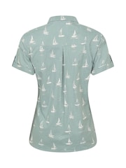 Mountain Warehouse Green Coconut Womens Short Sleeve Shirt - Image 3 of 5