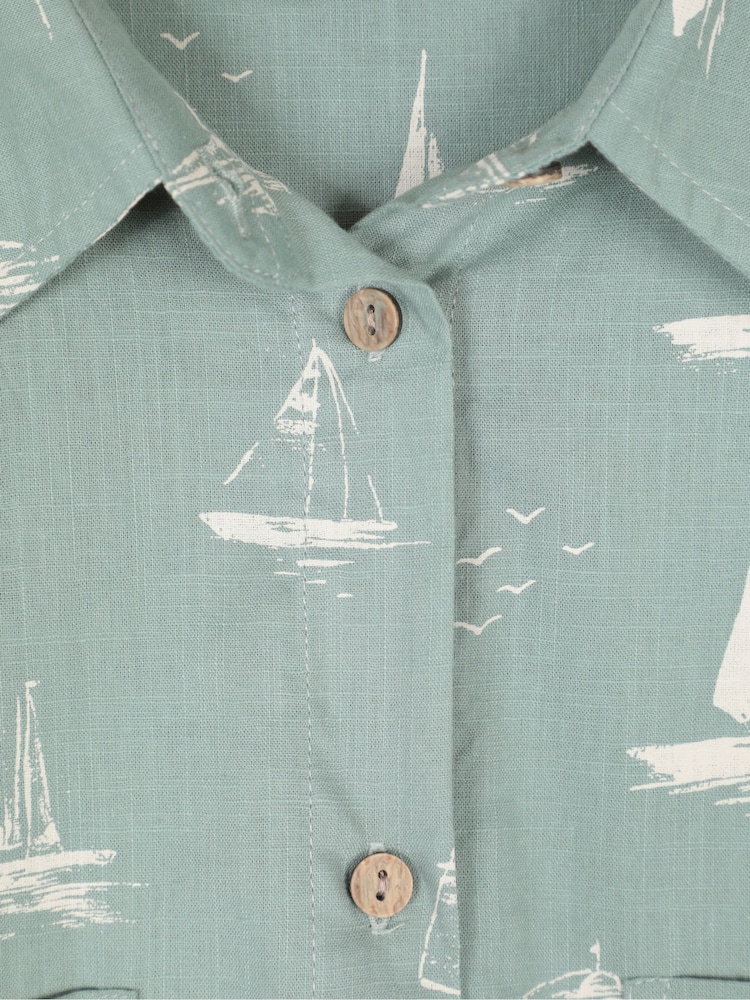 Mountain Warehouse Green Coconut Womens Short Sleeve Shirt - Image 5 of 5