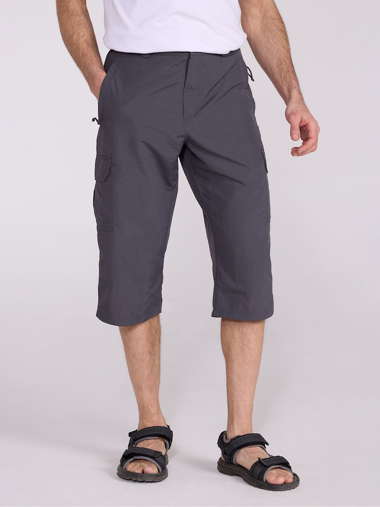 Mountain Warehouse Grey Explore Quick Drying Long Shorts - Image 1 of 4 Mountain Warehouse Grey Explore Quick Drying Long Shorts - Image 1 of 4