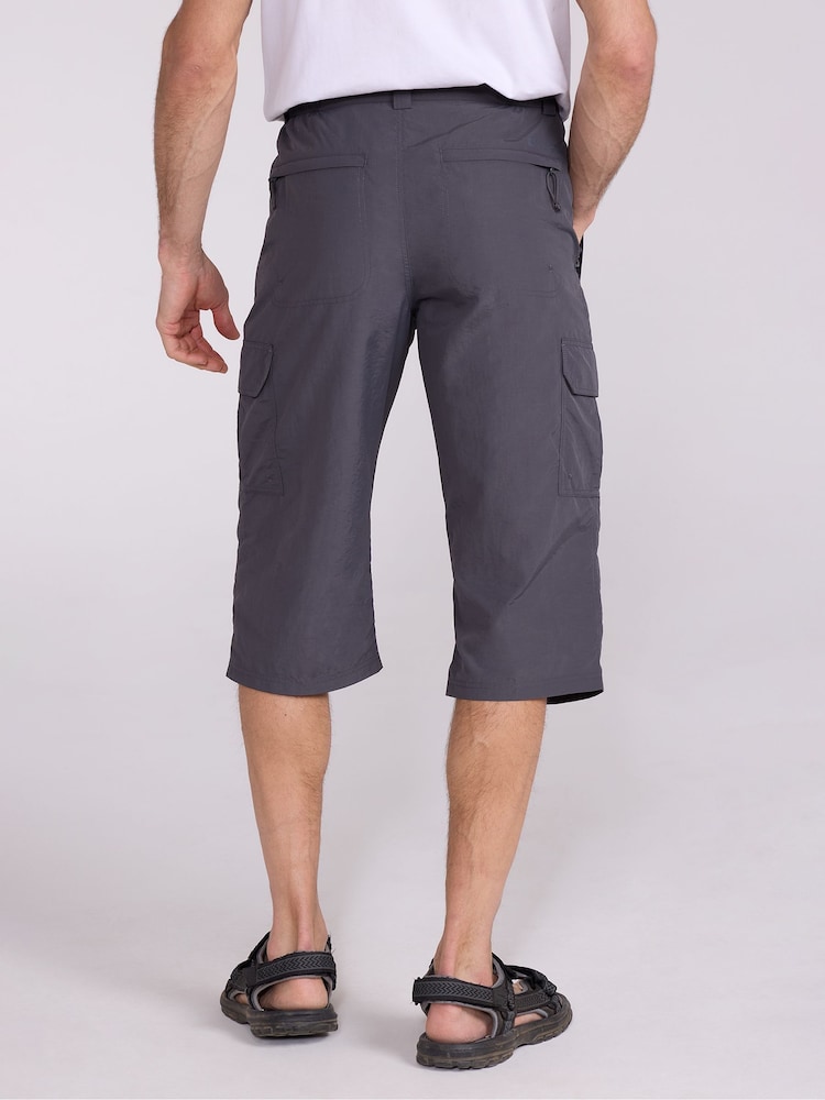 Mountain Warehouse Grey Explore Quick Drying Long Shorts - Image 2 of 4 Mountain Warehouse Grey Explore Quick Drying Long Shorts - Image 2 of 4