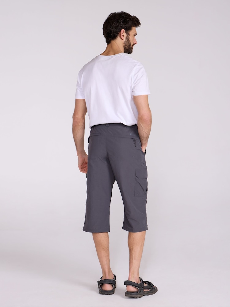 Mountain Warehouse Grey Explore Quick Drying Long Shorts - Image 4 of 4 Mountain Warehouse Grey Explore Quick Drying Long Shorts - Image 4 of 4
