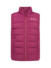 Mountain Warehouse Pink Rocko Kids Water-Resistant Padded Gilet - Image 1 of 5
