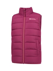Mountain Warehouse Pink Rocko Kids Water-Resistant Padded Gilet - Image 3 of 5