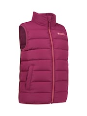 Mountain Warehouse Pink Rocko Kids Water-Resistant Padded Gilet - Image 4 of 5