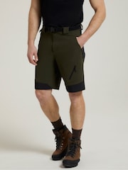Mountain Warehouse Green Forest Water-Resistant Trekking Shorts - Image 1 of 10