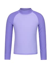 Mountain Warehouse Light Purple Long Sleeve Rash Vest - Image 1 of 4
