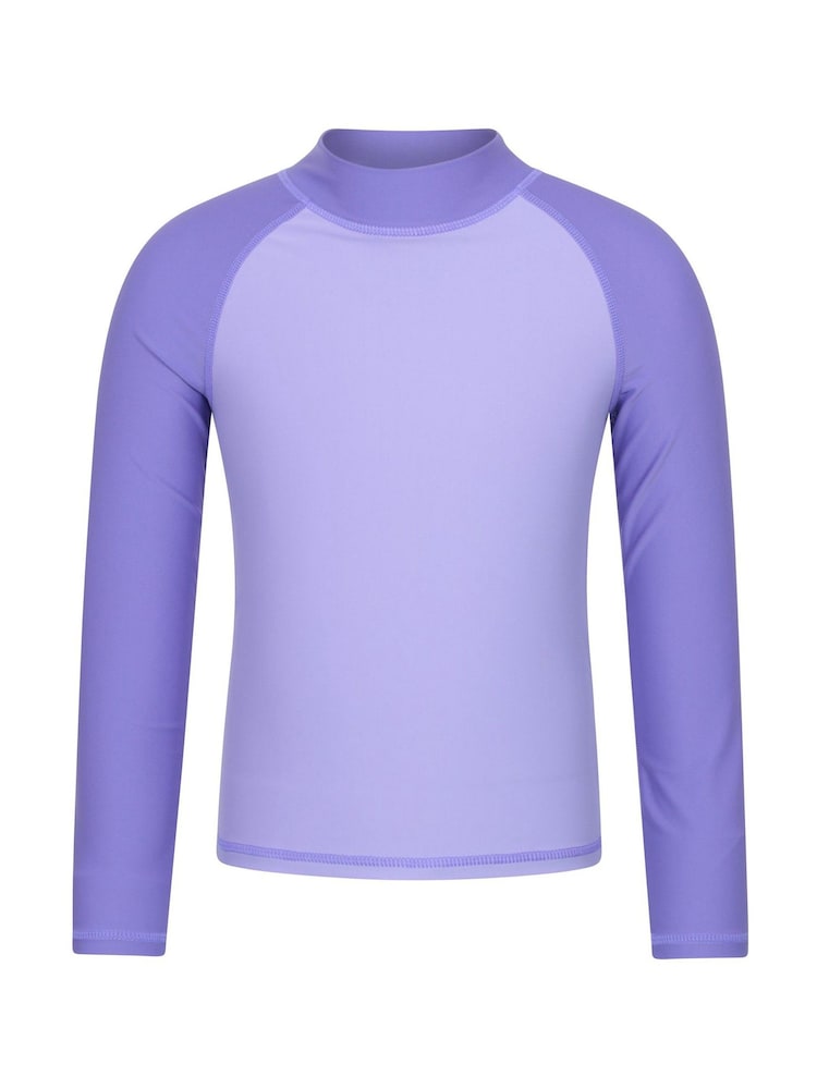 Mountain Warehouse Light Purple Long Sleeve Rash Vest - Image 1 of 4