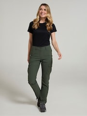 Mountain Warehouse Green Womens Quick Drying Max Stretch Cargo Trousers - Image 4 of 10