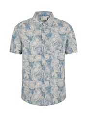 Mountain Warehouse Blue Tropical Printed Short Sleeved Shirt - Image 1 of 4