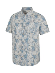 Mountain Warehouse Blue Tropical Printed Short Sleeved Shirt - Image 3 of 4