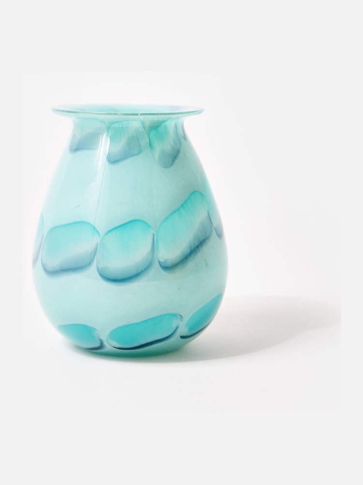 Oliver Bonas Blue Palo Blue Glass Vase - Image 2 of 6