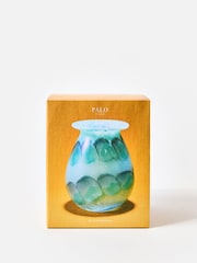 Oliver Bonas Blue Palo Blue Glass Vase - Image 6 of 6