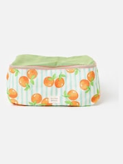 Oliver Bonas Set of 3 Blue Fruit Striped Packing Cubes - Image 5 of 6