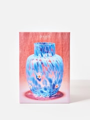 Oliver Bonas Blue Daisy Blue Spot Vase - Image 6 of 6