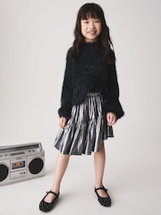 Silver Asymmetric Skirt (3-16yrs) - Image 2 of 3