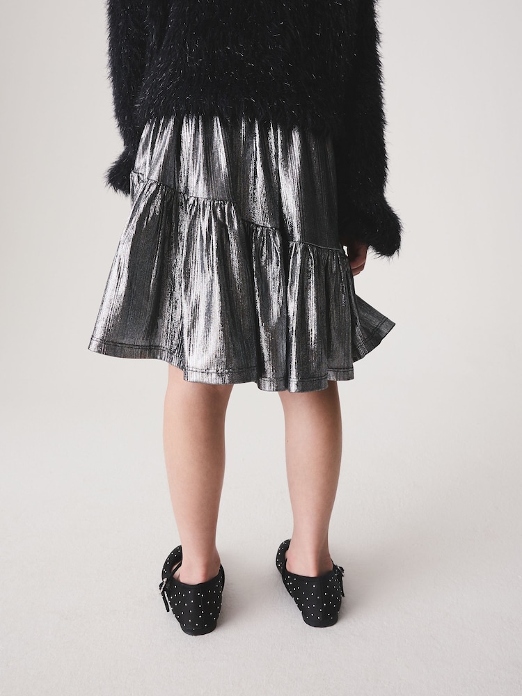 Silver Asymmetric Skirt (3-16yrs) - Image 3 of 3 Silver Asymmetric Skirt (3-16yrs) - Image 3 of 3