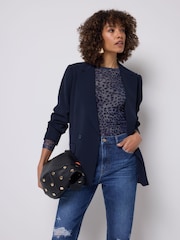 SCAMP & DUDE Blue Side Stripe Blazer - Image 4 of 6