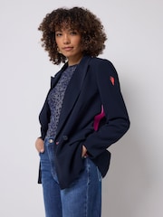 SCAMP & DUDE Blue Side Stripe Blazer - Image 5 of 6