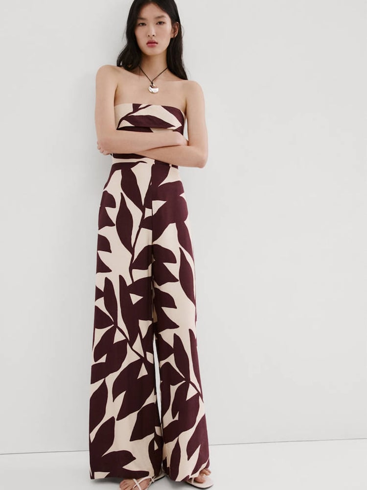 Mango Cream Bandeau Jumpsuit - Image 2 of 7