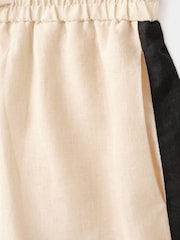 Mango Cream Drawstring Waist Shorts - Image 4 of 5