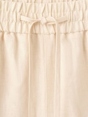 Mango Cream Drawstring Waist Shorts - Image 5 of 5