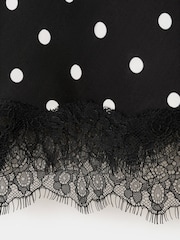 Mango Black Split Hem Lace Cami Top - Image 7 of 7