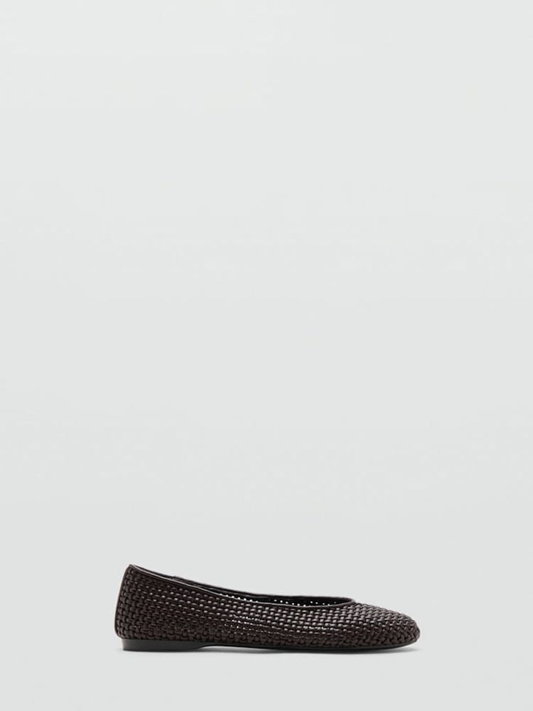 Mango Brown Ballet Flats - Image 1 of 3 Mango Brown Ballet Flats - Image 1 of 3