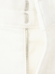 Mango White Brynn Mid Rise Wide Leg Pocket And Belt Loop Detail Jeans - Image 6 of 7