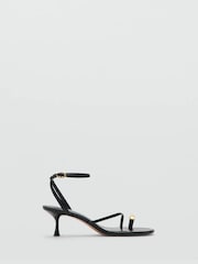 Mango Black Toe Ring Heels - Image 2 of 6