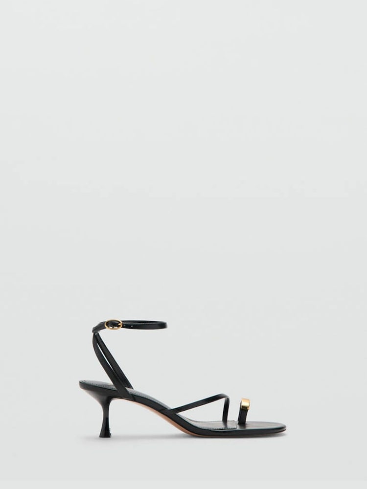 Mango Black Toe Ring Heels - Image 2 of 6