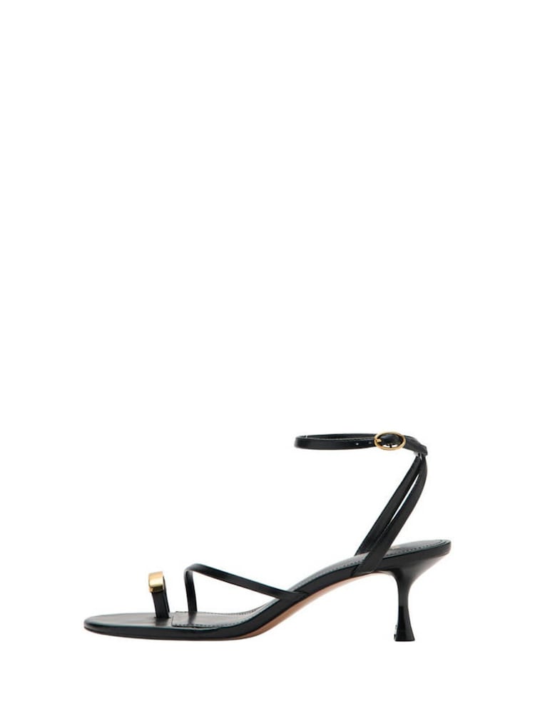 Mango Black Toe Ring Heels - Image 6 of 6