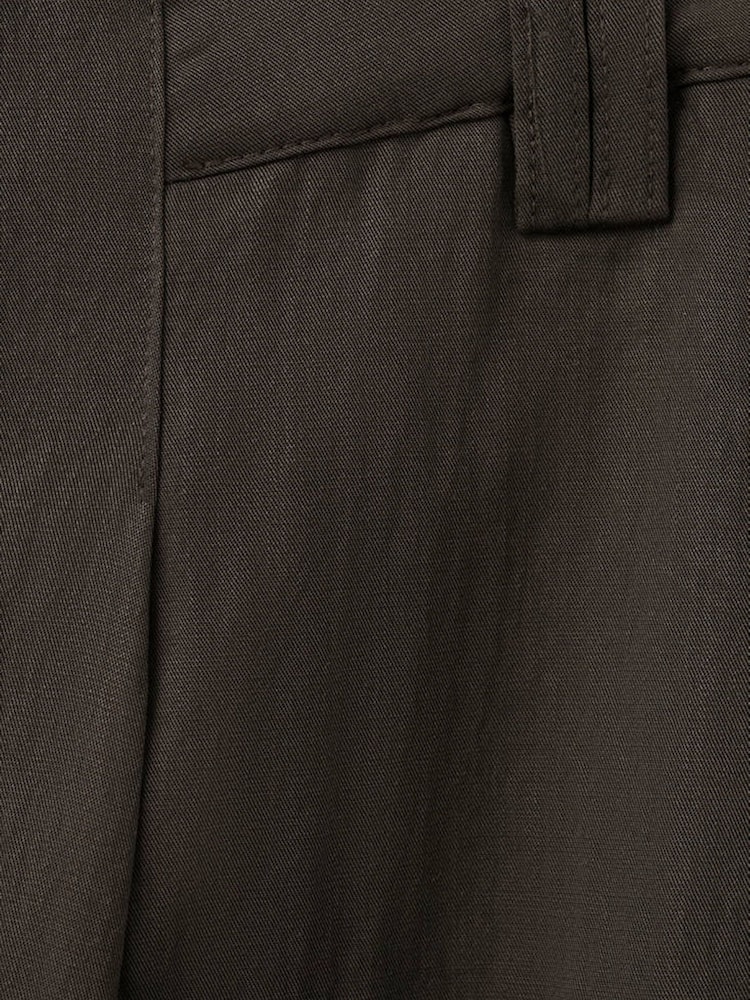 Mango Brown Lyocell Button Up Trousers - Image 7 of 7 Mango Brown Lyocell Button Up Trousers - Image 7 of 7