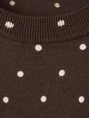 Mango Brown Short Sleeve Knitted Top - Image 7 of 7