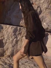 Mango Brown Wrap Skirt - Image 2 of 7