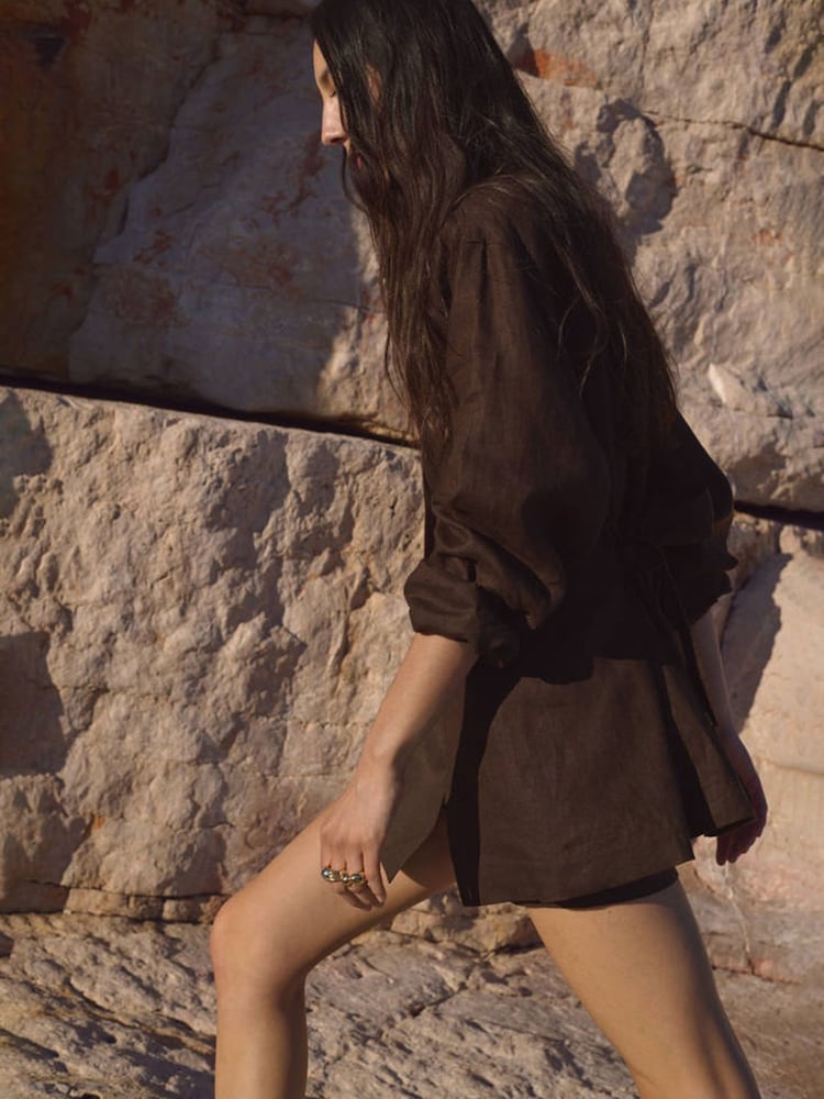 Mango Brown Wrap Skirt - Image 2 of 7