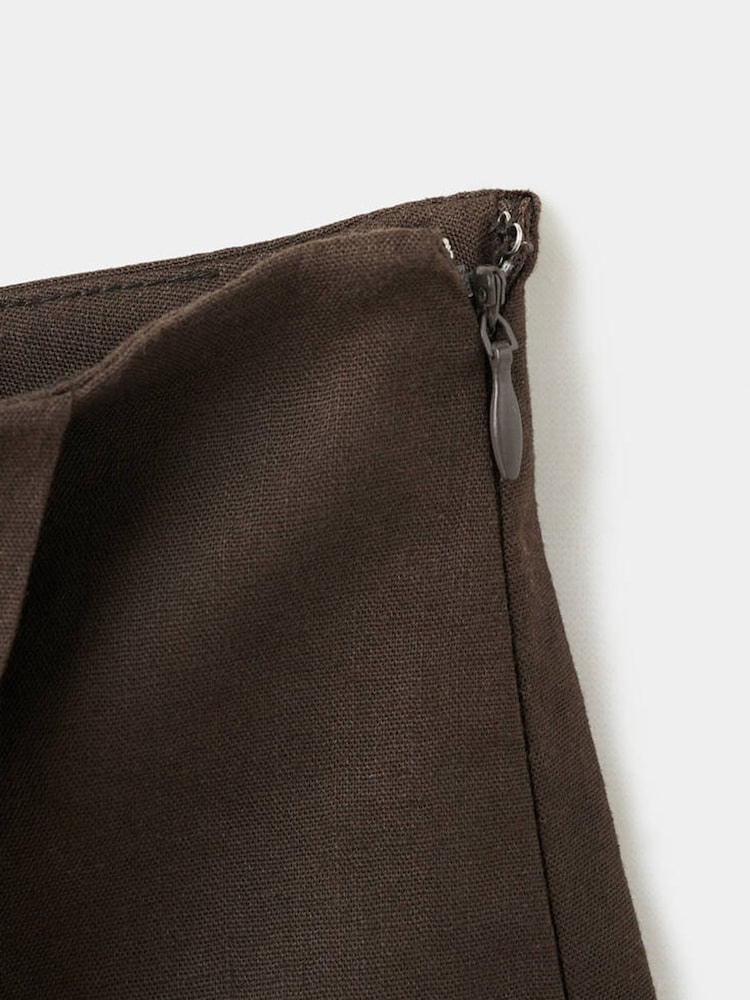 Mango Brown Wrap Skirt - Image 7 of 7
