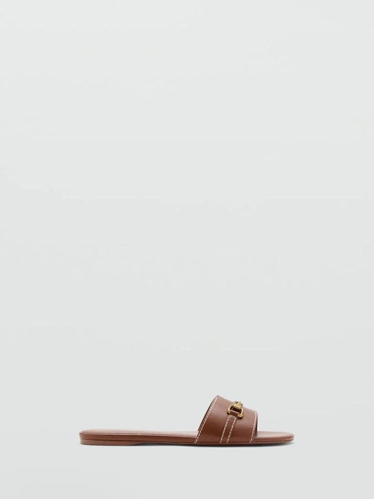 Mango Brown Detailed Sandals - Image 1 of 5